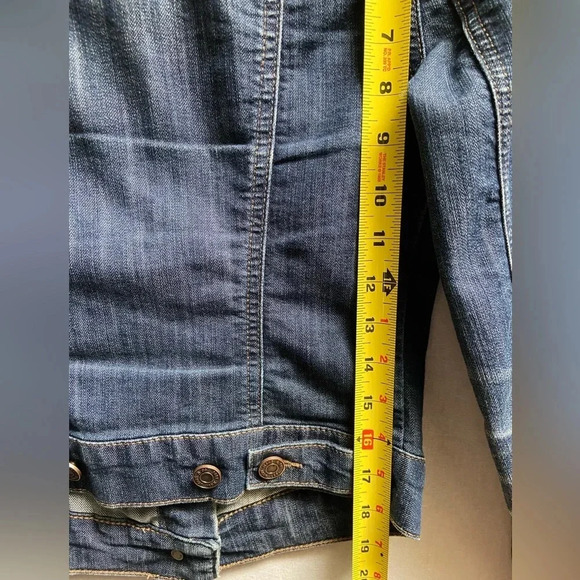 Mavi Short cropped Charlize Jean Jacket Sz  xs - Picture 13 of 13